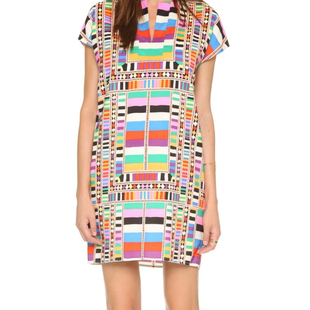 Mara Hoffman Tunic Shift Dress Pink/multicolored